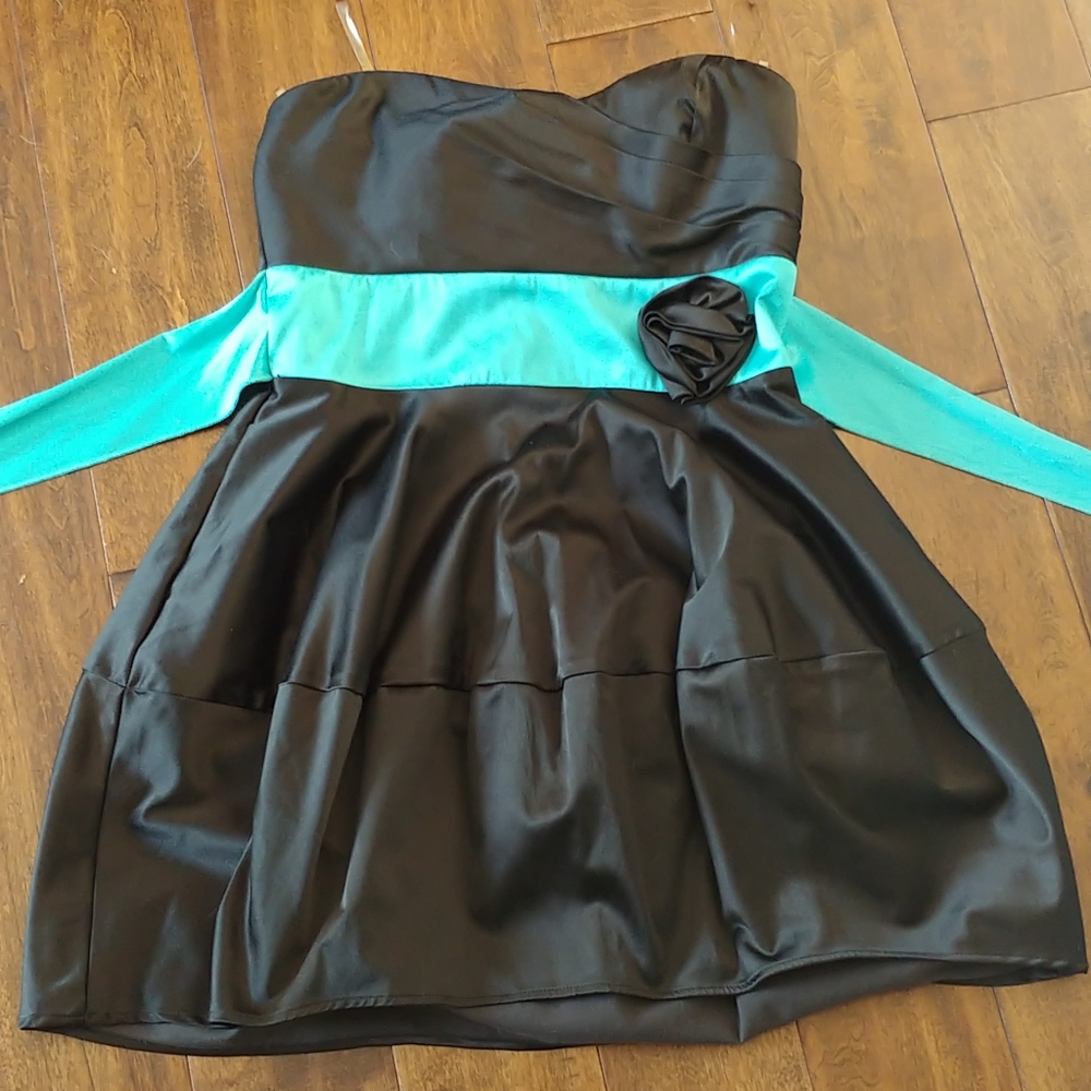 Fit and flare formal mini dress
